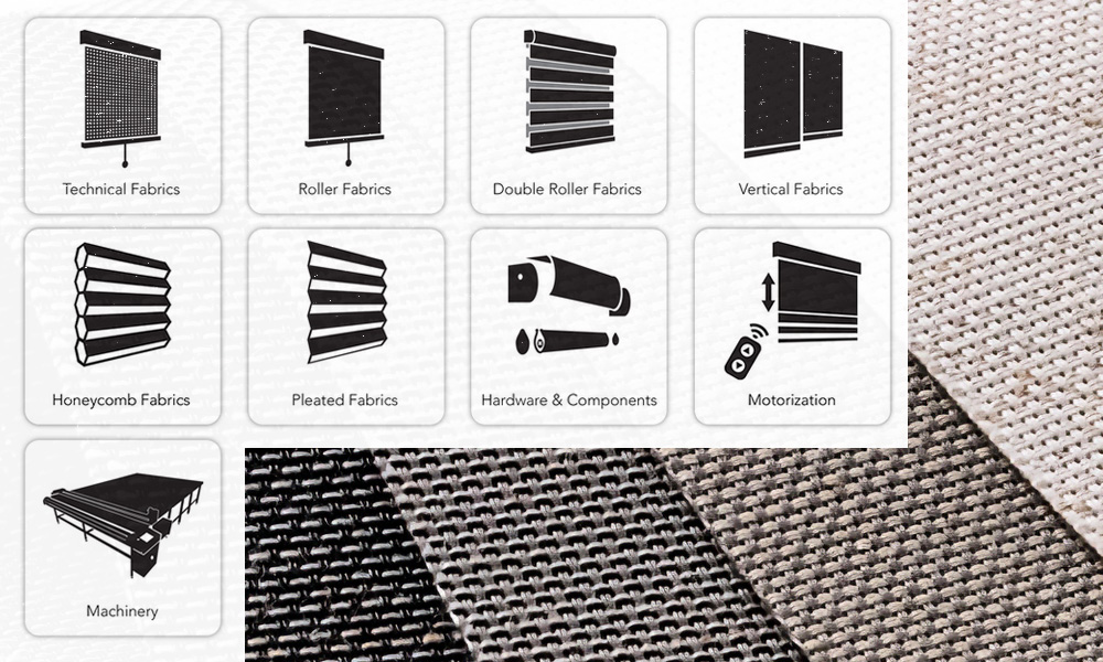 different styles of fabric shades