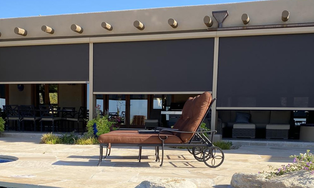 outdoor fabric shades